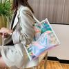Large Capacity Laser PVC Handbag Korean Style Waterproof Shoulder Bags  Shopping