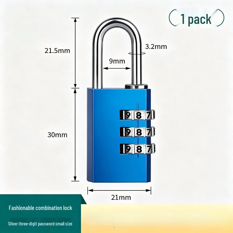 Miling Aluminum Alloy Anti-Theft Combination Padlock