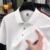Short Sleeve Polo Shirt Men's Summer Business Casual Fashion Versatile Lapel Collar Loose Fit T-Shirt