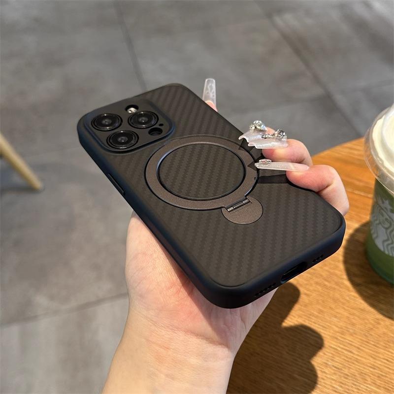 Magnetische Saug-Halterung mit Kohlefaser-Muster, geeignet für Apple IPhone 17promax Handyhülle, Neue Apple 16 Schutzhülle
