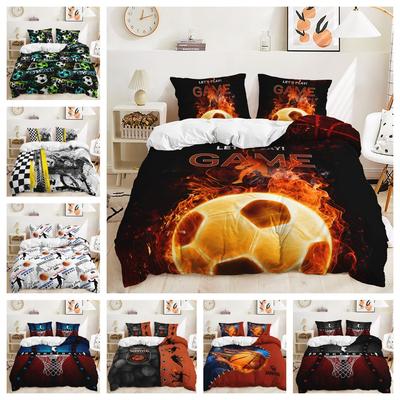Quilt Cover Basketball Sports Bed Cover Digital Printing Bedding Three-Piece Set