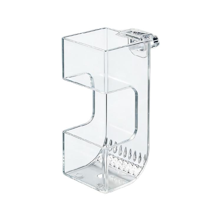 

Antifloating Aquarium Food Tray Feeder with Smoothly Clear Acrylic Simple To Install And Maintain for Scattering Prevent 1