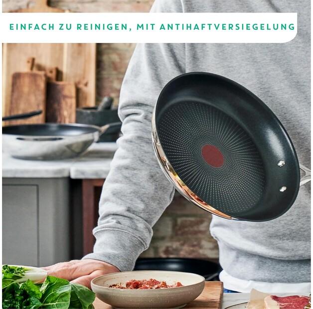 Frying Pan Tefal E3040444 Jamie Oliver Cook's Direct Made of Stainless Steel 24 Cm