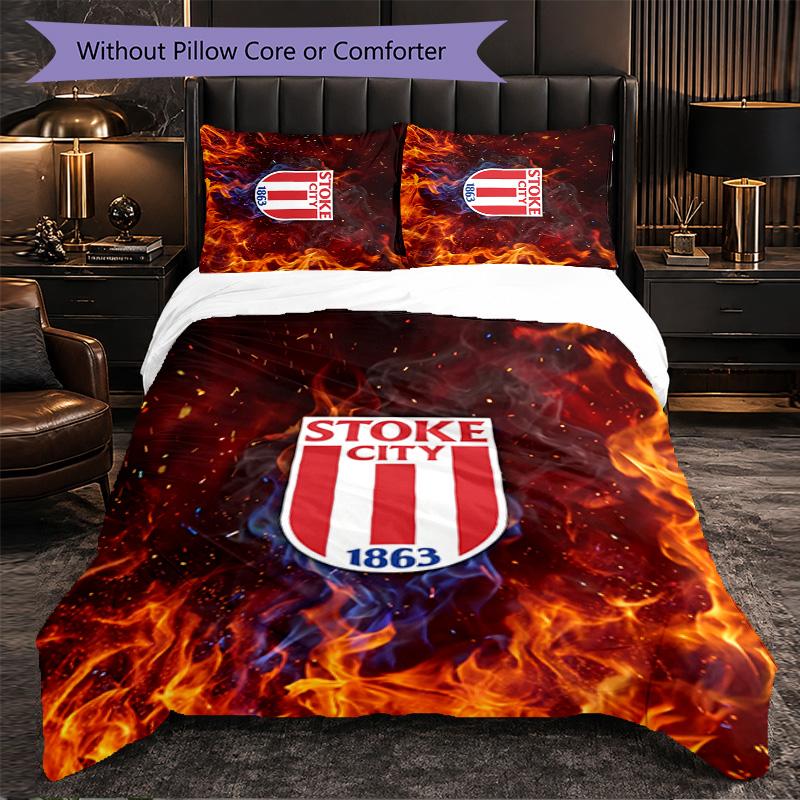 Set Biancheria da Letto Southampton Football 3 Pezzi Morbido Set Copripiumino con Federe Set Decorazione Camera da Letto per la Casa
