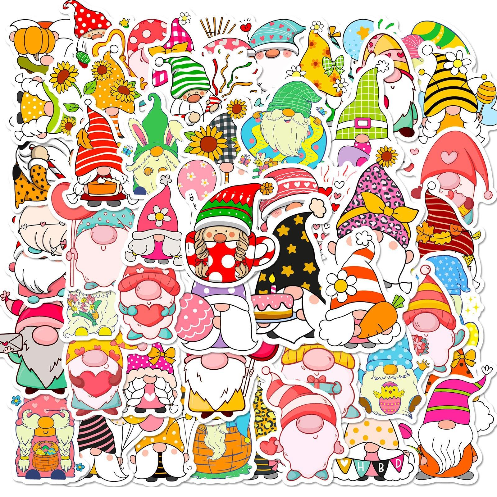 

100 Red Christmas Themed Pp Waterproof Stickers To Decorate Windows, Doors, Gifts, Water Glasses, Stickers