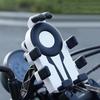 Universal Anti-Shock Motorcycle Phone Mount Vibration Dampening Handlebar Holder for Bicycle GPS Navigation Grip Adjustable