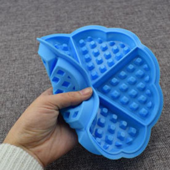 Non-stick Silicone Waffle Mold Bakeware High Temperature Oven Baking Cake Mould