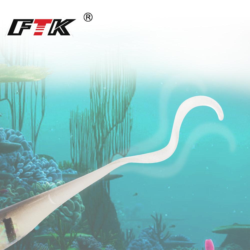 5pcs Soft Jerk Baits 7.5cm Silicone Fishing Lure Soft Worm 1.8g Rubber Swimbait Artificial Lures for Pike Perch Carp Fishing