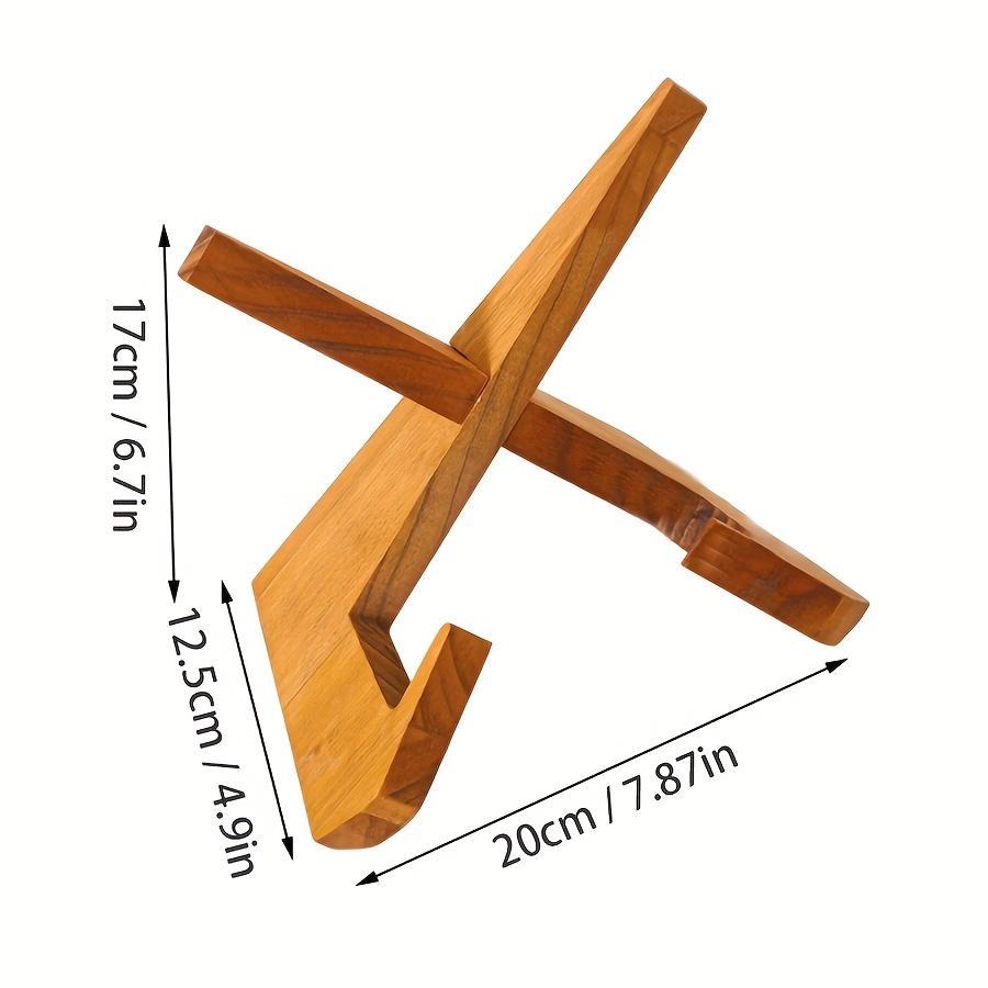 Multifunctional Shelf Cookbook Stand, Wooden Recipe Book Holder, Cook Book Stand for Kitchen Counter, Multifunctional Display