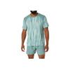 Comfortable Round Neck Pullover Short Sleeve T-Shirt Men Tops Green 2011D092-300