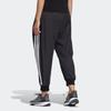 Adidas Solid Stripe Cuff Woven Joggers Women Bottoms Black HF2504