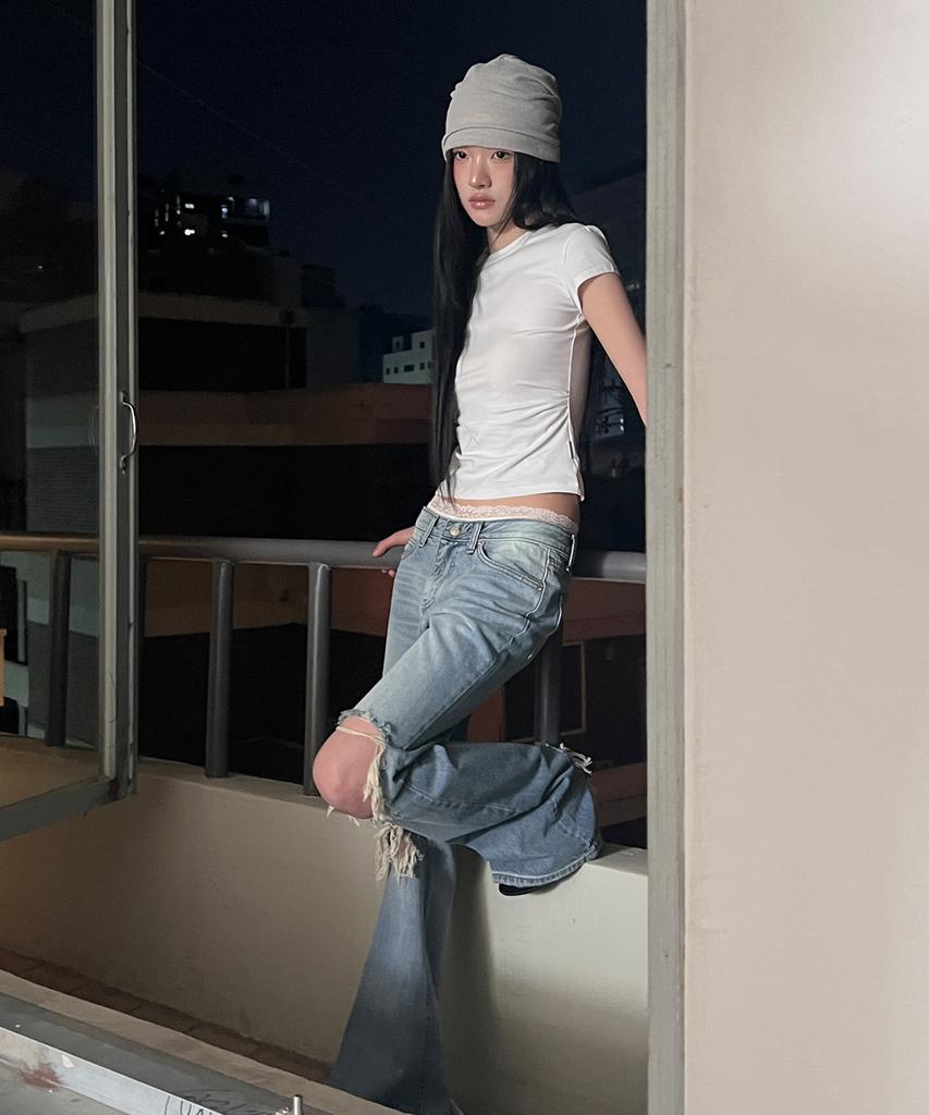 Inegi Metal Sheer Beanie (Sand Beige)
