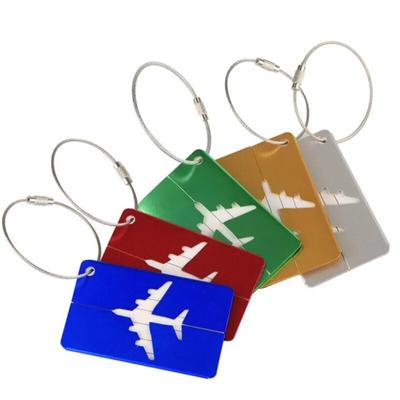 Neue Mode Gepäckanhänger aus Aluminiumlegierung für Damen und Herren, Reisegepäck, Koffergurte, Gepäcknamensschildhalter, Reise-Accessoires