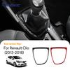 Weicher Kohlefaser-Aufkleber LHD RHD Für Renault Clio 3 2013 2014 2015 2016 2017 2018 Auto Getriebe Äußerer Schalthebel Rahmen Innenzubehör