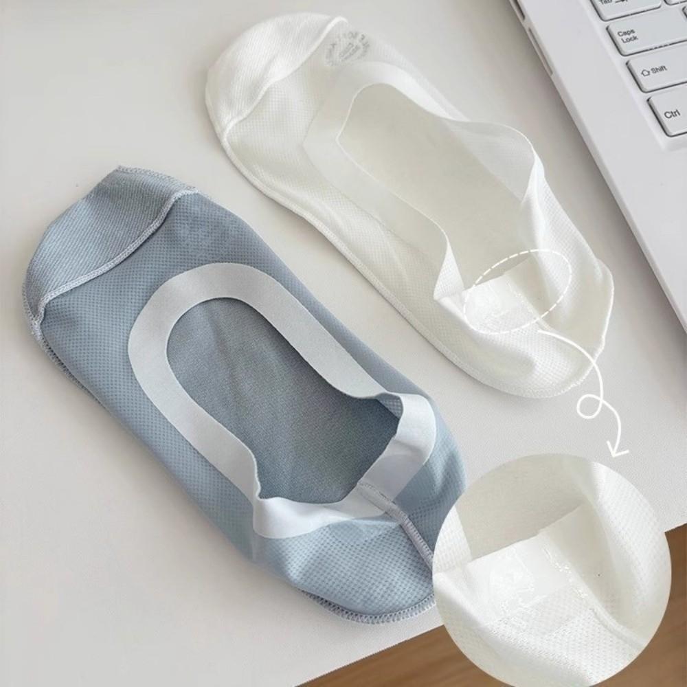 Ultra-Thin Boat Socks Solid Color Anti Slip Socks Bottom Invisible Socks  Flats Sneakers