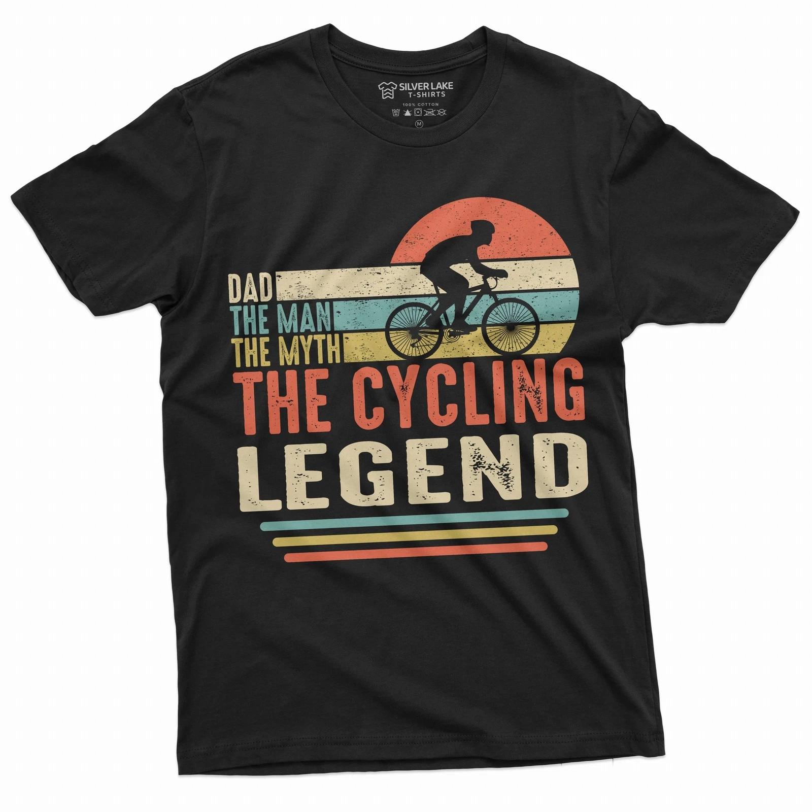 Men s Dad cycling legend shirt Father s day Gift Mens tee bicycle cyclist shirt XL