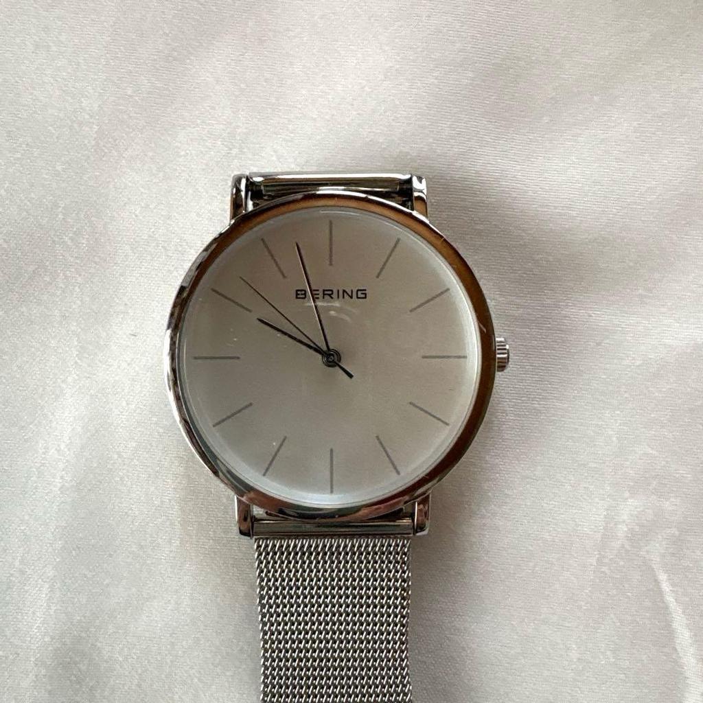 Used BERING Silver Mesh Watch Men's