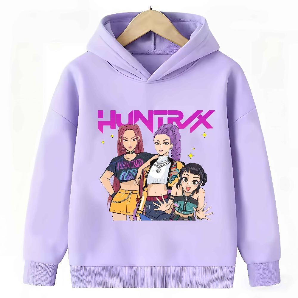 Hoodie Hunter Rumi KPop Demon Derpy Cartoon Fashion Casual Top Printed Hoodie for Boys and Girls