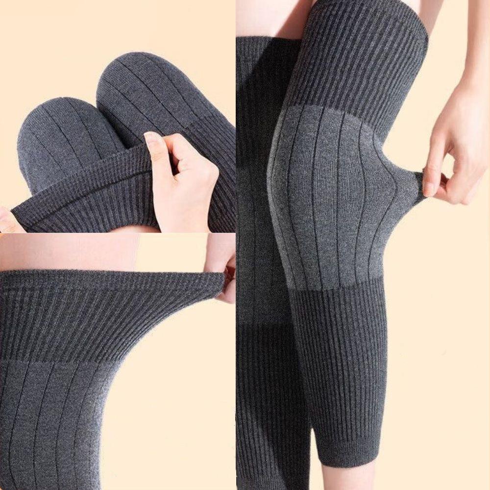 Neue Kaschmirwolle Kniebandage Pads Damen Herren Kälte Bein Arthritis Knieschützer Winter Outdoor Sport Beinschutz Kältefest Beinwärmer