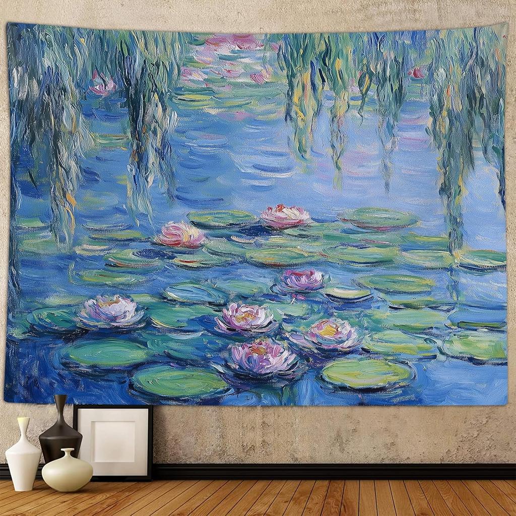 Nature Floral Tapestry for Bedroom Aesthetic Vintage Plant Art Tapestries Wall Hanging for Dorm Living Room Office Decor