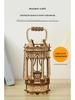 3D Retro Lantern Puzzle: Wooden DIY Educational Toy