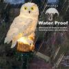 Owl Shaped Solar Light Waterproof Outdoor Garden Decor LED Lawn Lamp for Pathway Patio Landscape