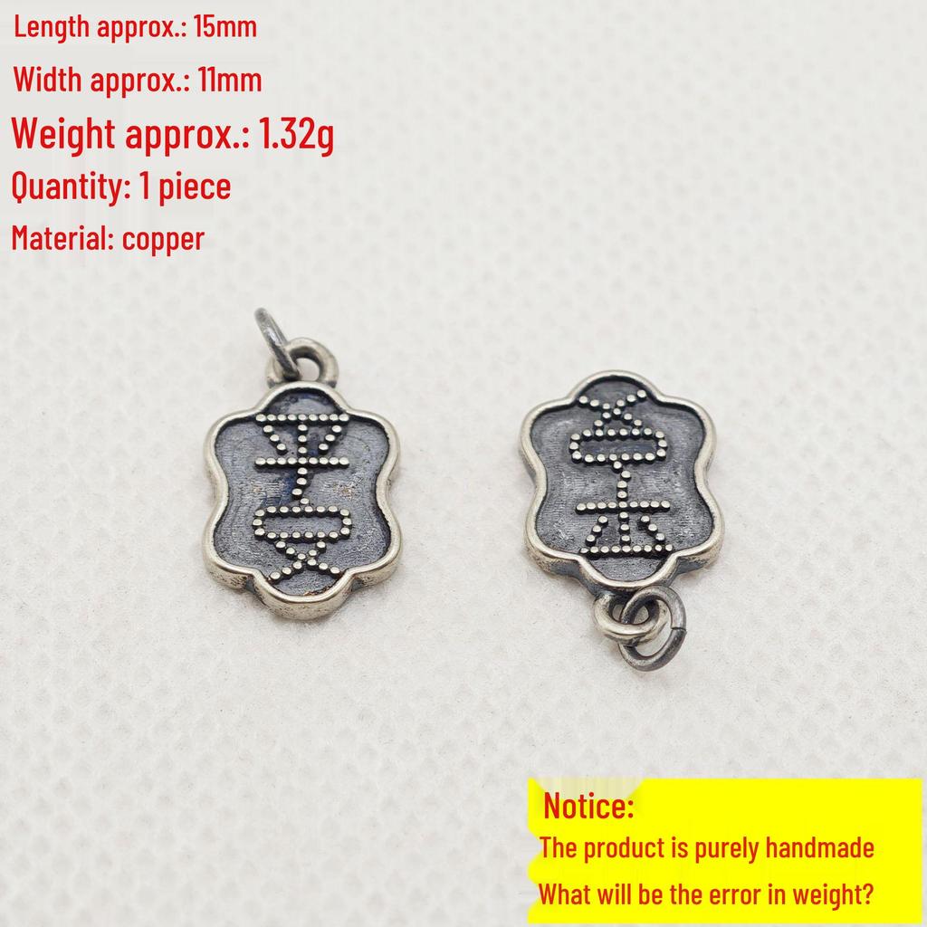 Sanqi Tibetan Silver Chinese Style Wealth Jewelry Beaded Bracelet with Pendant
