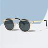 Small Round Frame Sunglasses Personalized Street S Sunglasses Women's Metal Hollow Glasses 12