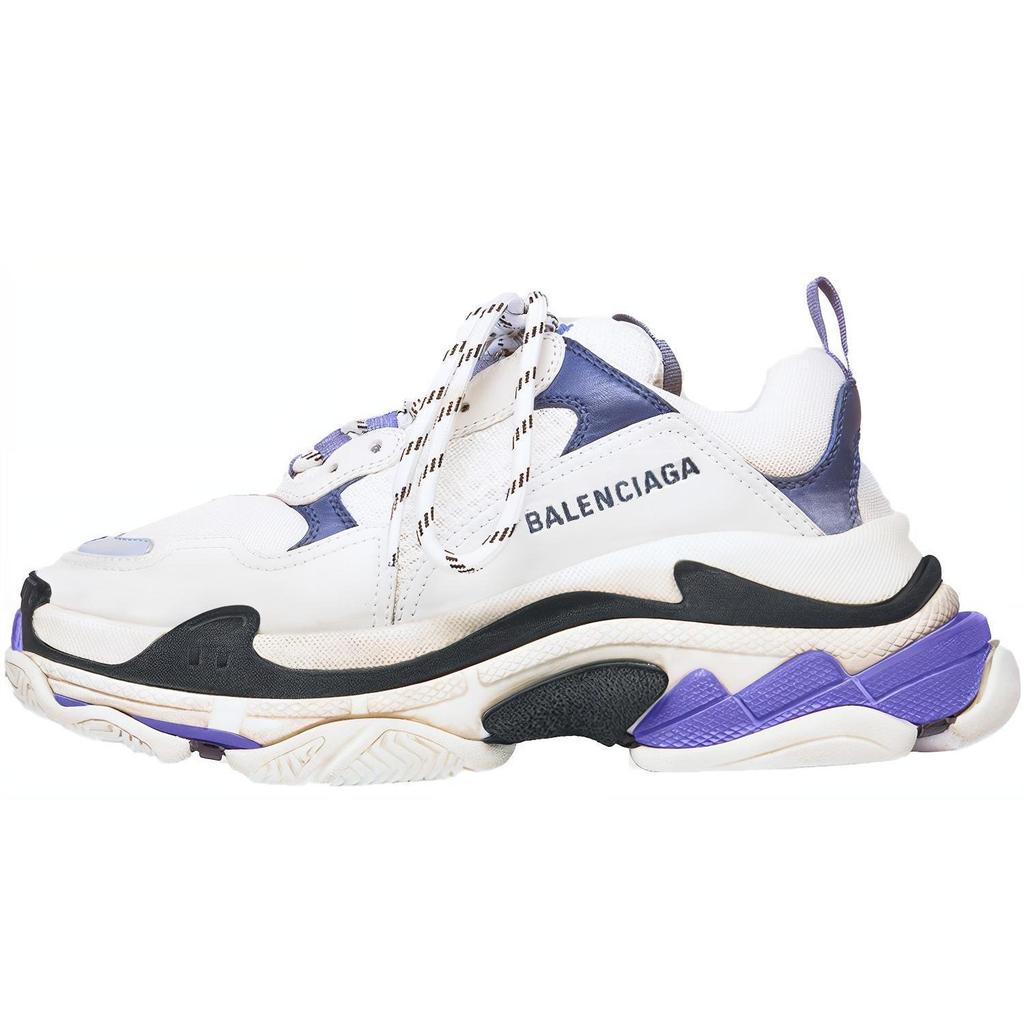Balenciaga Triple S Trainer 'White Navy Purple' Women's 541641W09OF9095