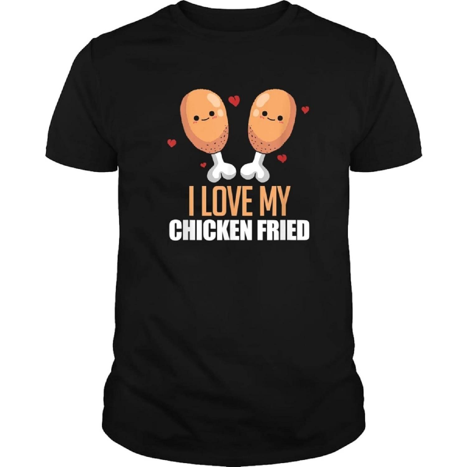 

I Love My Chicken Fried Chicken Leg Drumstick T-Shirt Black XXXXXL різнокольоровий