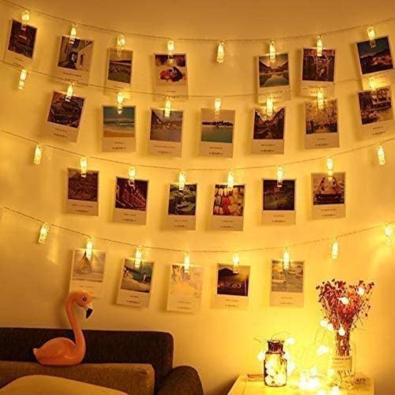 Picture clip string lamp fairy string lamp battery box anniversary new year Christmas surprise for wall decoration of dormitory bedroom
