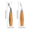 Wood Carving Knife Chisel Hook Knife Carving Tools Ergonomic Woodworking Spoon Durable Crooked Beginners Sculptural Professional