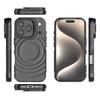 For iPhone 17 Pro Case Compatible with MagSafe PC Kickstand Ripple Texture TPU Phone Cover