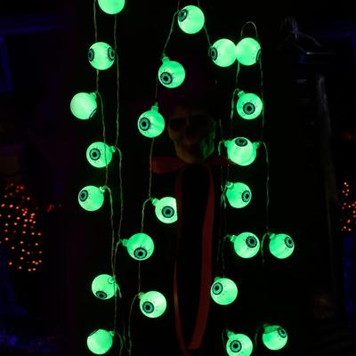 20/40 LED Halloween Decorations Eyeball String Lights Decorative Gaps for Home Battery Powered Flash Indoor Outdoor Halloween