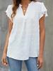 New European and American Temperament Commuter Pleated Short-sleeved Blouse