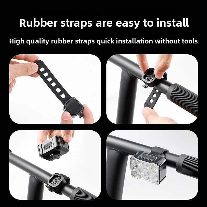 Bicycle Front And Rear Led Light With Waterproof Material For Night Riding Safety