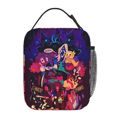 Deltarune Adventure Insulated Lunch Bags Large Role-Playing Reusable Thermal Bag Tote Lunch Box School Travel Bento Pouch