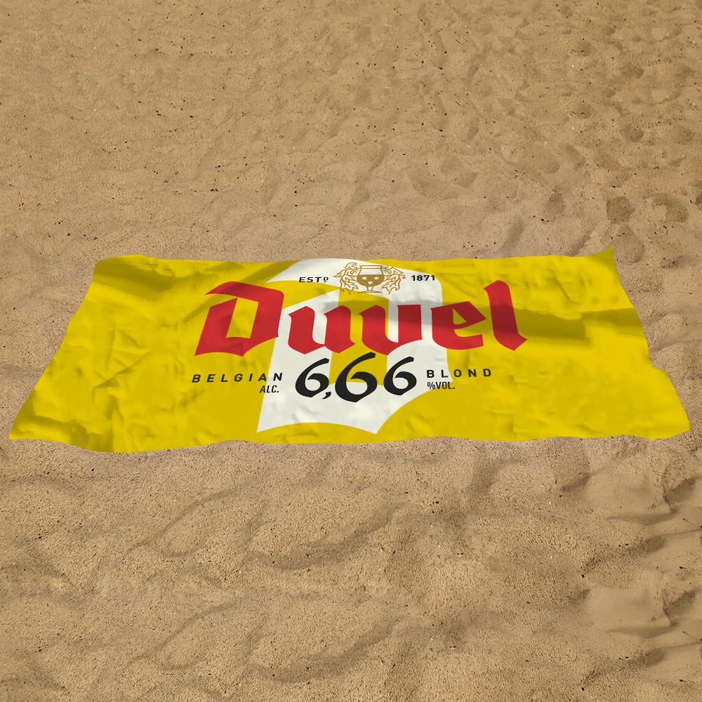 Kühltuch Weiches Poolgeschenk Für Bier Mode D-Duvel Reise Fitnessstudio Dusche Camping Schnelltrocknend Sport Großes Strandtuch