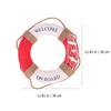 1pc 30Cm Lifebuoy Decoration Mediterranean Style Welcome Sign For Cafe Restaurant Bar Wall Hanging Decor Home Decor Door Sign