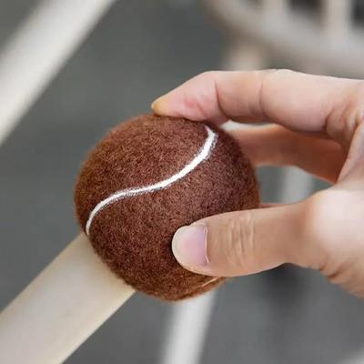 Yousheng 4 Pcs Pre-Cut Walker Tennis Balls for Furniture Legs Floor Protection Universal Walker Leg Felt Pad Glide Coverings for Seniors