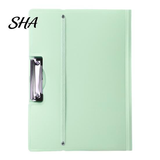 A3 File Organizer Folder for Size Paper, Document Holder with Metal Exam Paper Clip, Solid Color Clipboard Home School Office Supplies