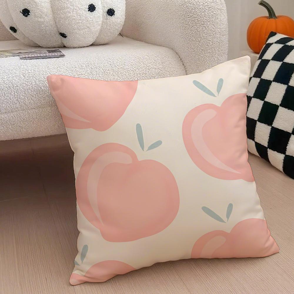 Pastoral simple Handdrawn watermelon Cushion Cover Throw Pillow Cover Hidden Button Durable Polyester Chair Cushion