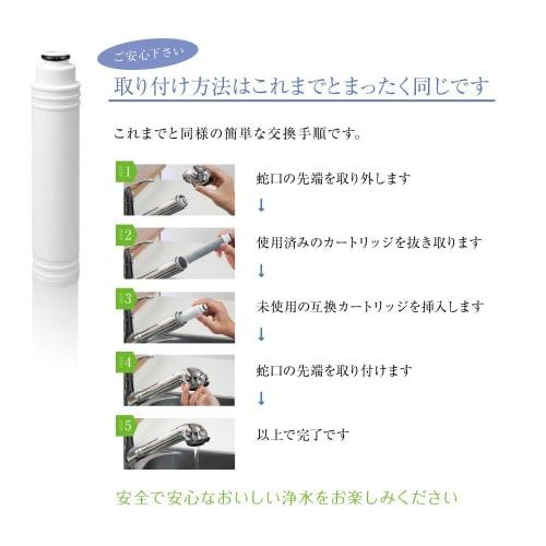 [Generic] Replacement Cartridges for Takagi Water Purifiers (High-Removal Type/Set of 2) [Compatible Models/Please Check] JA/JG/JY Series (Excludin