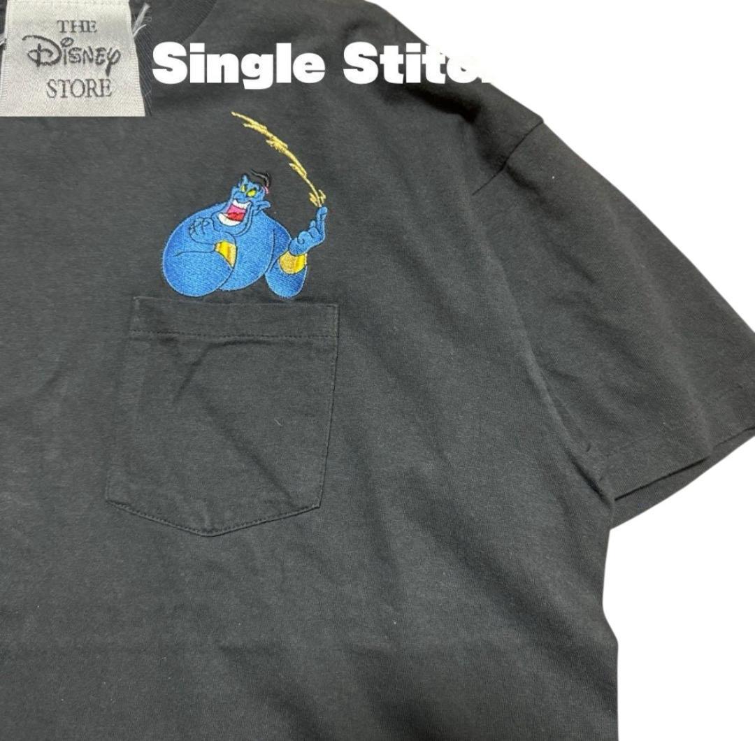 

[Б/У] Карманная футболка 90-х Disney Аладдин, Сделано в США, Аниме-футболка, Карманная футболка