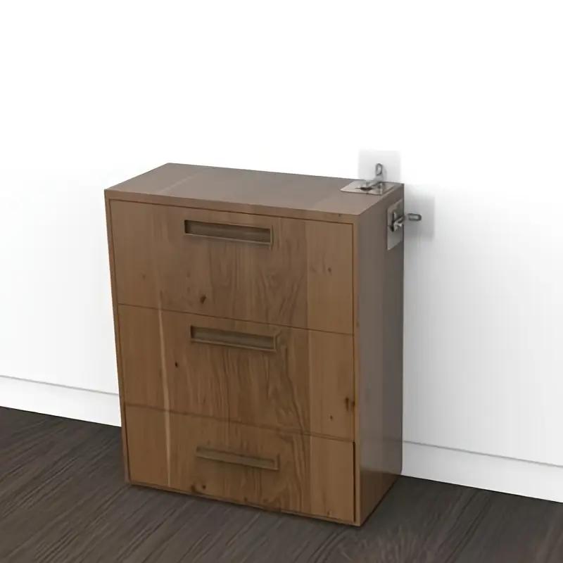 2/1PCS Punch-free Anti-tilt Artifact Cabinet Anti-tilt Fixer Shoe Cabinet Wardrobe Bookshelf Children's Furniture Connection Fixer