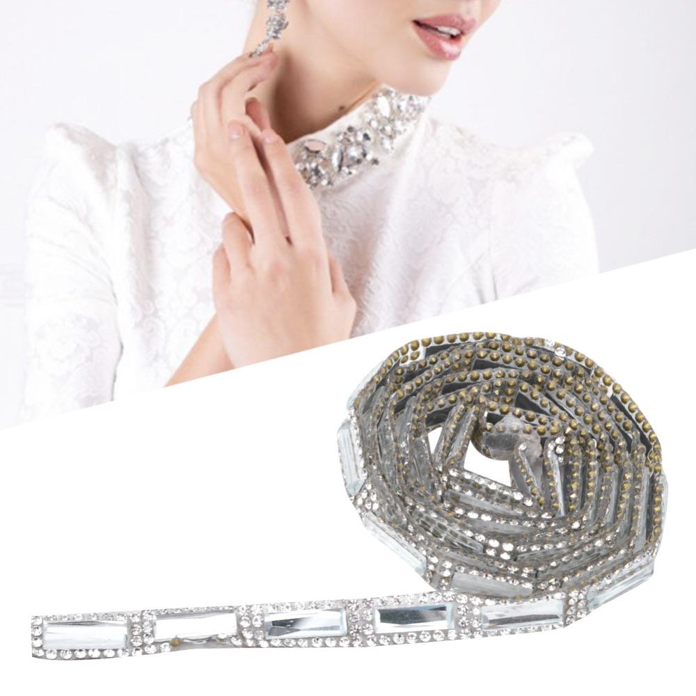 1pcs Square Diamond Shape Self Adhesive Rhinestone Strip Diamond Rhinestone Stickers  DIY Crafts