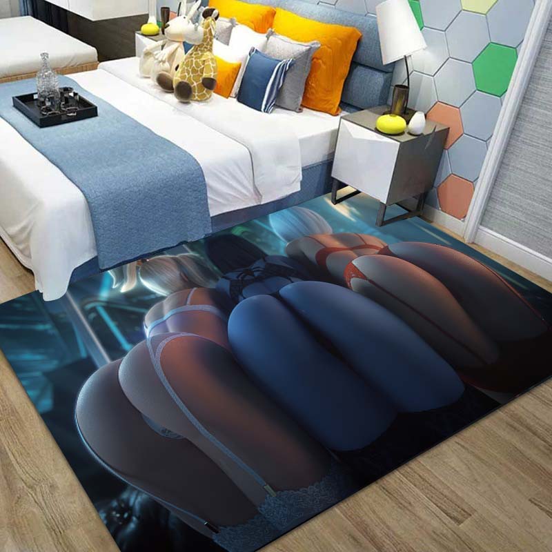 15 Sizes Uncensored Japanese Sexy Anime Girl Ass Carpet Party Mat Boy Room Home Decor Area Rug Doormat Anime Rug Beach Mat