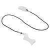 Hearing Device Lanyard Clip Transparent Clamp Black Nylon Cord Hearing Device Clip Holder Large
