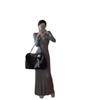 High-end Korean Version of Long-sleeved Knitted Dress, Slim-fitting Temperament Hip-wrapped Skirt, Casual Waist and Thin Skirt