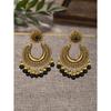 European and American Vintage Large Bead Colorful Tassel Earrings for Women, Ethnic Style Colorful Bohemian Earrings
